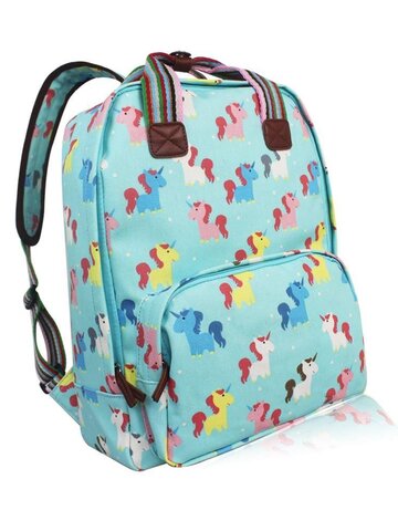 Výjimečný dárek od Dedoles Tyrkysový batoh na notebook Pohádkoví jednorožci  